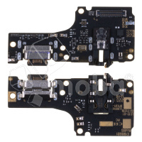 Шлейф для Xiaomi Redmi Note 10S/Poco M5s (M2101K7BNY/2207117BPG) плата системный разъем/разъем гарнитуры/микрофон - Премиум