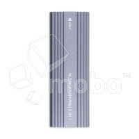 Внешний корпус для жесткого диска M.2 NGFF/NVME (Type-C, USB C/3.1 алюминий) Серый