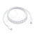 Кабель Type-C - Type-C для iPhone 15/15 Plus/15 Pro/15 Pro Max/16/16 Plus/16 Pro/16 Pro Max, 17/17 Pro/17 Pro Max/Air MacBook (240W, PD, оплетка нейлон, 2 м) Белый - OR
