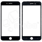 Стекло для переклейки iPhone 8 Plus в сборе с рамкой и OCA пленкой Черный - OR (Mitsubishi)