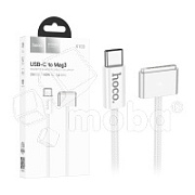 Кабель Type-C - Mag 3 Hoco X103 (140W, магнитный, оплетка нейлон, 2 м) Белый