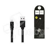 Кабель USB - Type-C Hoco X5 (плоский) Черный