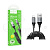 Кабель USB - Lightning Hoco X121 (2.4А, 1.5 м, пружина) Черный