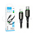 Кабель Type-C - Lightning Hoco X127 (3A, 30W, PD, оплетка нейлон) Черный
