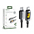 Кабель Type-C - Type-C Acefast C21-03 (3A, 60W, PD, оплетка нейлон, 1.2 м) Черный
