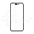 Стекло для переклейки iPhone 14 Pro в сборе с OCA пленкой Черный - OR (Mitsubishi)
