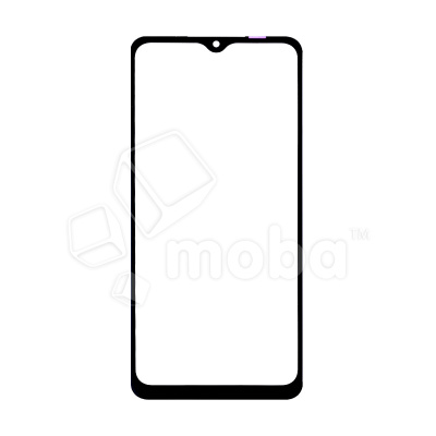 Стекло для переклейки Samsung Galaxy A12 (A125F) в сборе с OCA пленкой Черный - OR (Mitsubishi)