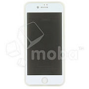 Защитное стекло "Антишпион" для iPhone 7/8/SE (2020)/SE (2022) Белое (Закалённое, полное покрытие)